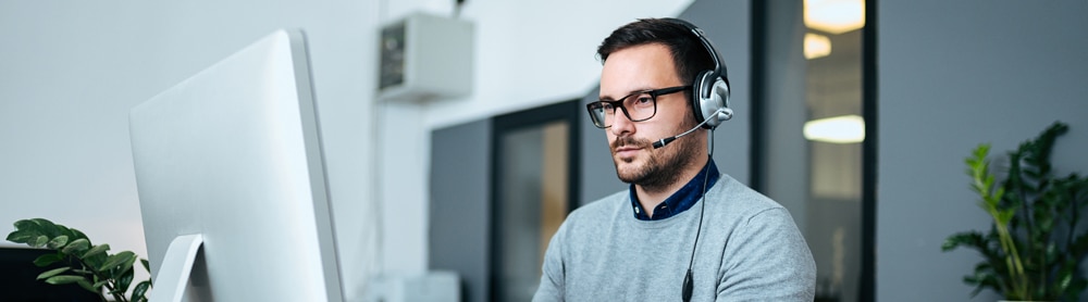 Man in homeoffice