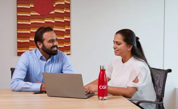CGI consultants in discussion