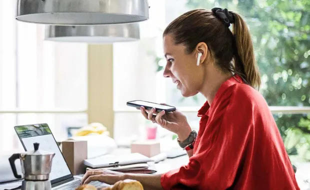 woman talking on mobile phone