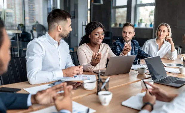 People meeting around a table