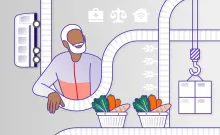 Illustration de la chaîne d'approvisionnement