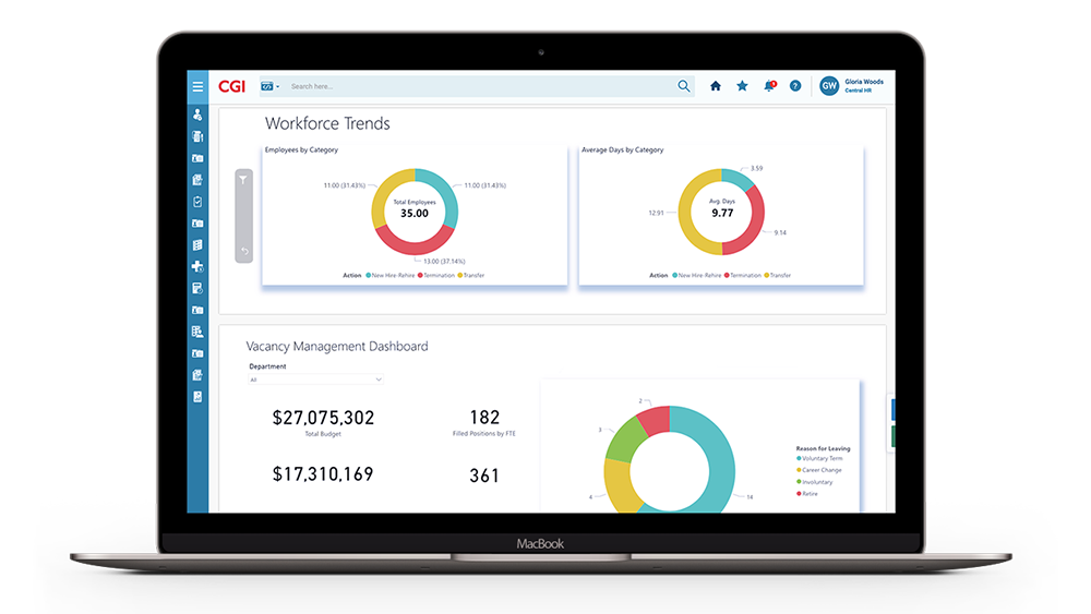 CGI Advantage Workforce Management solution screenshot